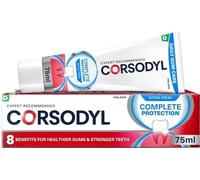 Corsodyl Toothpaste Complete Protection, Daily Gum Care, Extra Fresh for Healthy Gums and Strong Teeth, 75ml
