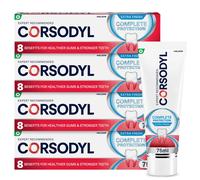 Corsodyl Complete Protection Toothpaste, Extra Fresh, Gum care, Fluoride toothpaste, 4x75ml