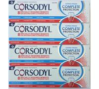 Corsodyl Toothpaste Multipack Complete Protection, Gum Care, Extra Fresh, 4x 75ml