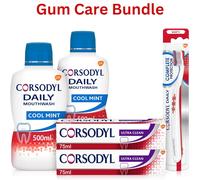 Corsodyl Daily Gum Care Bundle Mouthwash Alcohol Free Cool Mint & Fresh Mint