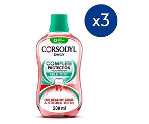 Corsodyl Daily Mild Mint Complete Protection Mouthwash Bundle