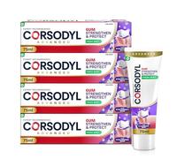 Corsodyl Toothpaste Multipack Gum Strengthen & Protect with Hyaluronic Acid, Fresh Mint, 4x 75ml