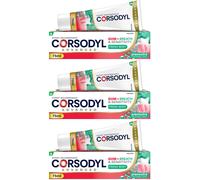 Corsodyl Gum+ Breath & Sensitivity Toothpaste, for Gum Care, Bad Breath and Sensitive Teeth, Pack of 3 x 75ml