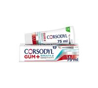 Corsodyl Gum+ Breath & Sensitivity Toothpaste Whitening 75ml