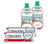 Corsodyl Complete Protection Bundle: 2X Complete Protection Extra Fresh Toothpaste 75ml & 2X Corsodyl Mild Mint Mouthwash