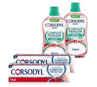 Corsodyl Gum Care Toothpaste and Mouthwash Multipack, Bundle (2 x Corsodyl Complete Protection Mild Mint Mouthwash 500 ml, 2 x Complete Protection Ex