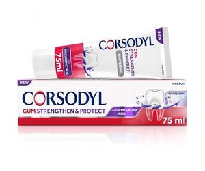 Corsodyl Gum Strength & Protect Whitening Toothpaste 75ml