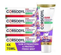 CORSODYL Gum, Strengthen and Protect Fresh Mint 4 x 75 ml