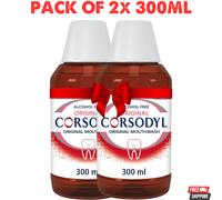 Corsodyl Mouthwash 300ml Alcohol Free Gum Disease Bleeding Gums Treatment Mint