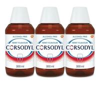 Corsodyl Mouthwash Alcohol Free 300ml - Pack of 3