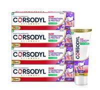 Corsodyl Toothpaste Multipack Gum Strengthen & Protect with Hyaluronic Acid, Fresh Mint, 4x 75ml