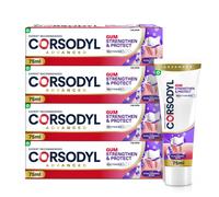 Corsodyl Toothpaste Multipack Gum Strengthen & Protect with Hyaluronic Acid, Whitening, 4 x 75ml