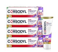 Corsodyl Toothpaste Multipack Gum Strengthen & Protect with Hyaluronic Acid, Whitening, 4 x 75ml