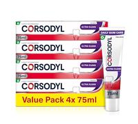 Corsodyl Toothpaste Multipack Ultra Clean, Daily Gum Care, 4x 75ml