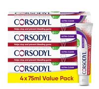 Corsodyl Toothpaste Multipack Ultra Clean, Daily Gum Care, 4x 75ml