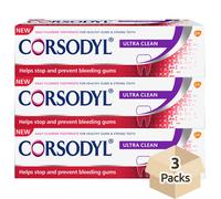 Corsodyl Ultra Clean Toothpaste 75ml - Pack of 3