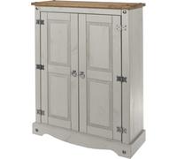 Corson Grey Mexican Pine 2 Door Cupboard