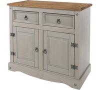 Corson Grey Mexican Pine 2 Door Small Sideboard