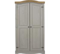 Corson Grey Mexican Pine 2 Door Wardrobe