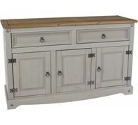 Corson Grey Mexican Pine 3 Door Medium Sideboard