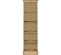 Corson Pine Mexican Tall Narrow Bookcase