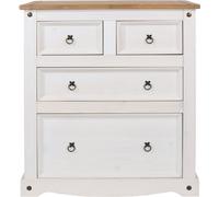 Corson White Mexican Pine 2+2 Drawer Chest
