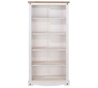 Corson White Mexican Pine Mexican Pine Tall Bookcase