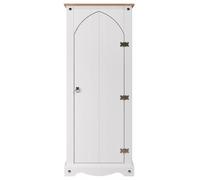 Corson White Mexican Pine Single Door Wardrobe