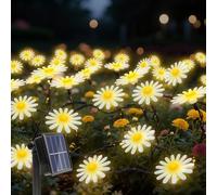 CORST Solar Flower String Lights Outdoor Garland Fairy Lights,40LED Mums Daisy String Lights Solar Powered Garden Fence Light Waterproof 8Mode for Tree,Spring,Summer,Yard
