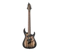 Cort KX507MS-NBB KX Series 7-String Multi-Scale Solid Body Electric Guitar, Pale Moon Ebony