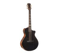Cort Masterpiece Series Modern Black A/E Guitar With Case