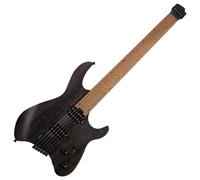 Cort Space G6MS Headless Multiscale Guitar Semi Gloss Trans Black