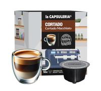 CORTADO MACCHIATO (48 Capsules) compatible with Nescafé Dolce Gusto, 3 Boxes x 16 Pods (48 Servings Total), La Capsuleria