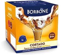 CORTADO MACCHIATO COFFEE CAFFÈ BORBONE - 16 DOLCE GUSTO COMPATIBLE CAPSULES 6.3g