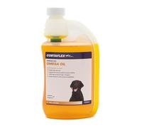 Cortaflex Dog & Puppy Omega Flaxseed Oil (500ml). Perfect For Dogs Skin & Supplements. Higher Omega 3 Cold Pressed Dog Food Toppers Health Supplies For Dogs Joint & Digestion