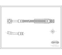 CORTECO 19018483 Brake Hose for OPEL,VAUXHALL