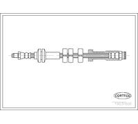 BRAKE HOSE 19031606 FOR FIAT SEICENTO/600/Hatchback/Van 1170 A1.046 0.9L 4cyl