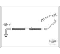 CORTECO 19032132 Brake Hose for FORD