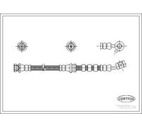CORTECO 19032236 Brake Hose for NISSAN