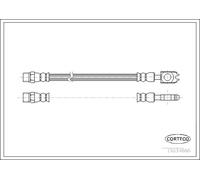 CORTECO 19034686 Brake Hose for AUDI
