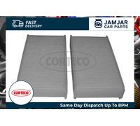 CORTECO 80004359 Cabin Filter 165mm Length 30mm Height Replacement Fits BMW X3