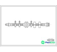 CORTECO FRONT BRAKE HOSE 19018558 FOR ALFA ROMEO FIAT LANCIA