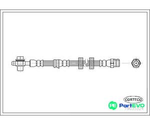 CORTECO FRONT BRAKE HOSE 19035324 FOR SKODA VW