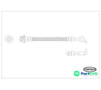CORTECO REAR RIGHT BRAKE HOSE 49374424 FOR NISSAN