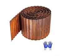 Corten Steel Garden Edging Wavy Metal Lawn Border 2 Pack
