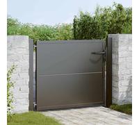 Corten Steel Garden Gate 110x80cm Lockable Decorative Fence Gate with Keys