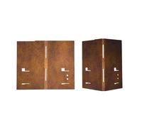 Corten Steel Lawn Edging Corner 8x8x13.5cm