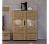 Cortina Display Cabinet - 2 Door - Oak