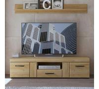 Cortina TV Unit - 2 Door - 1 Drawer - 156cm - Oak