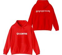 Cortis Merch Color Outside The Lines Hoodie Men Women Korean Team Sweatshirt Tracksuit Pullover Coat (Red,S)